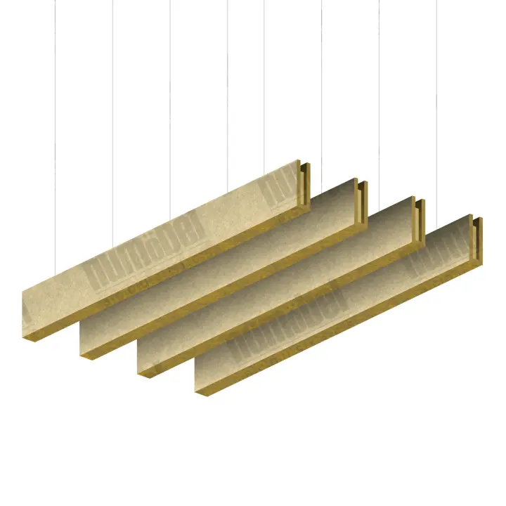 Numobel Acoustics-PET Ceiling Baffle-O — NY01091 Light Yellow