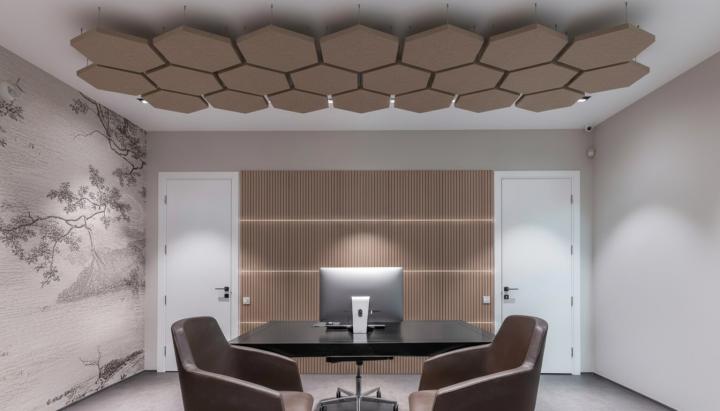 Numobel Acoustics-PET Ceiling Cloud-Hexagon - 3