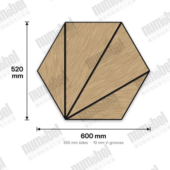 Numobel Acoustics-Combo Hex-Split Triangles - 2