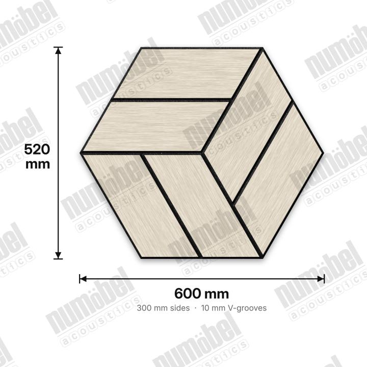 Numobel Acoustics-Combo Hex-Parquet Cream - 2
