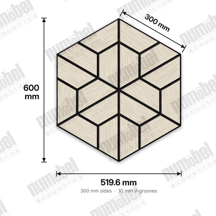 Numobel Acoustics-Combo Hex-Snowflake - 2