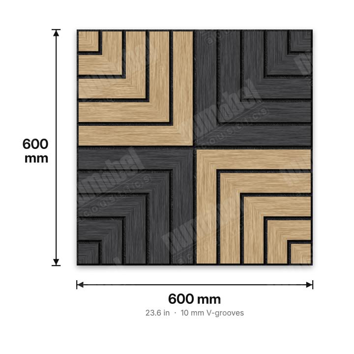 Numobel Acoustics-Combo Slat-Nested Corners - 2