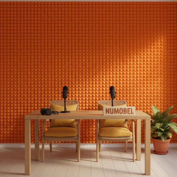 Foam Pyramid Tiles – Orange