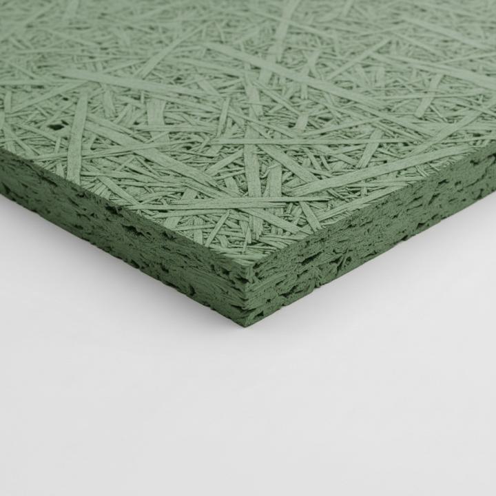 Wood Wool Board – Fern Green