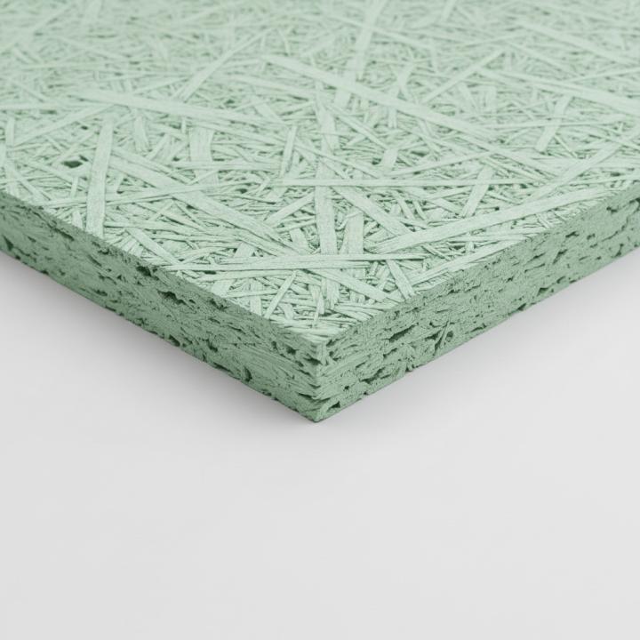 Wood Wool Board – Pastel Green